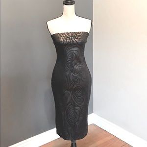 NWT leatherette dress in Size L.
